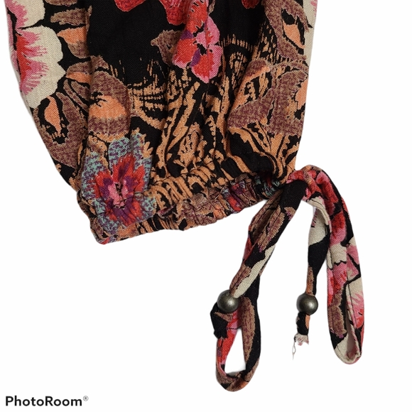 Angie Boho Floral Long Sleeve Kimono Duster Size S - Picture 4 of 13